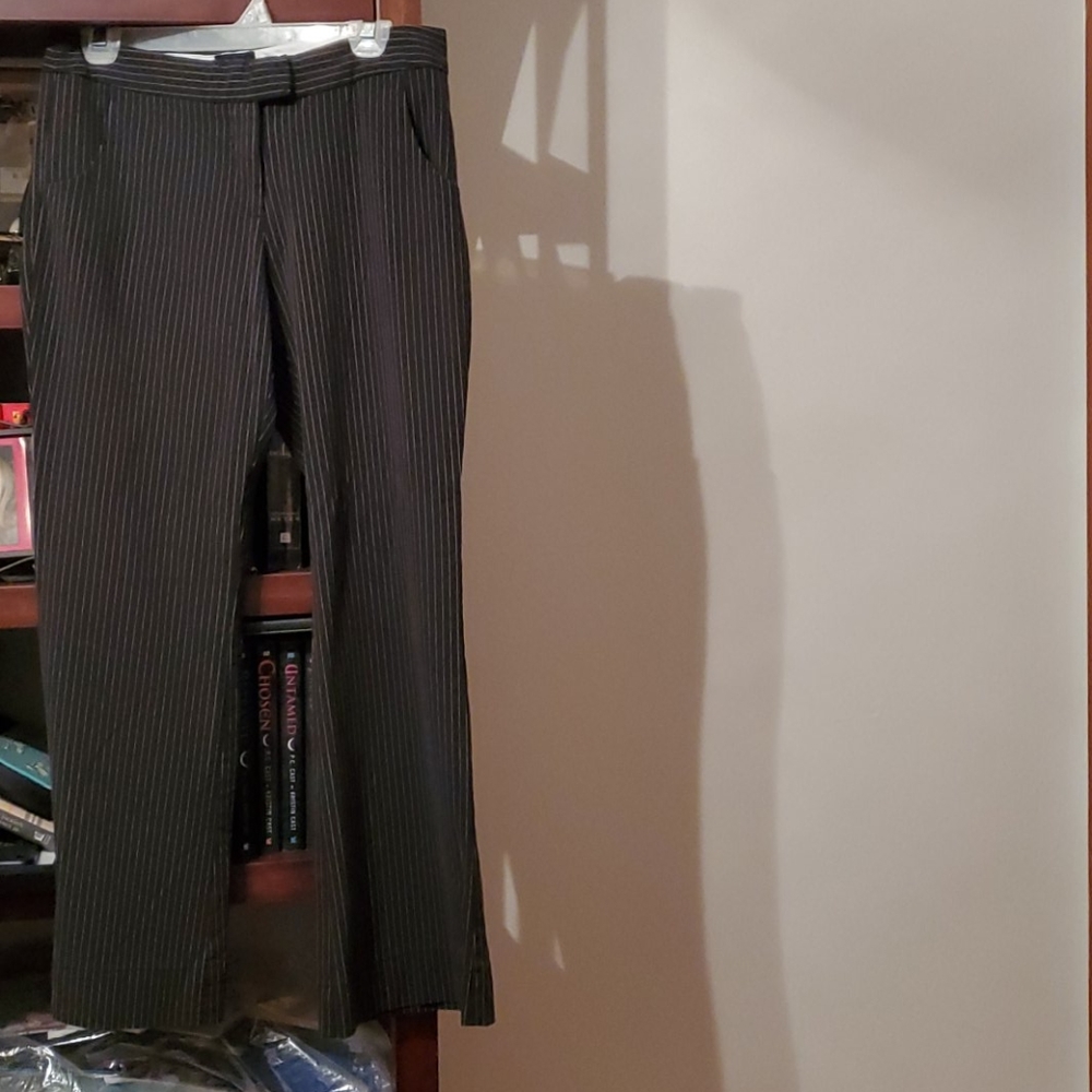 The limited black pinstripe dress pants